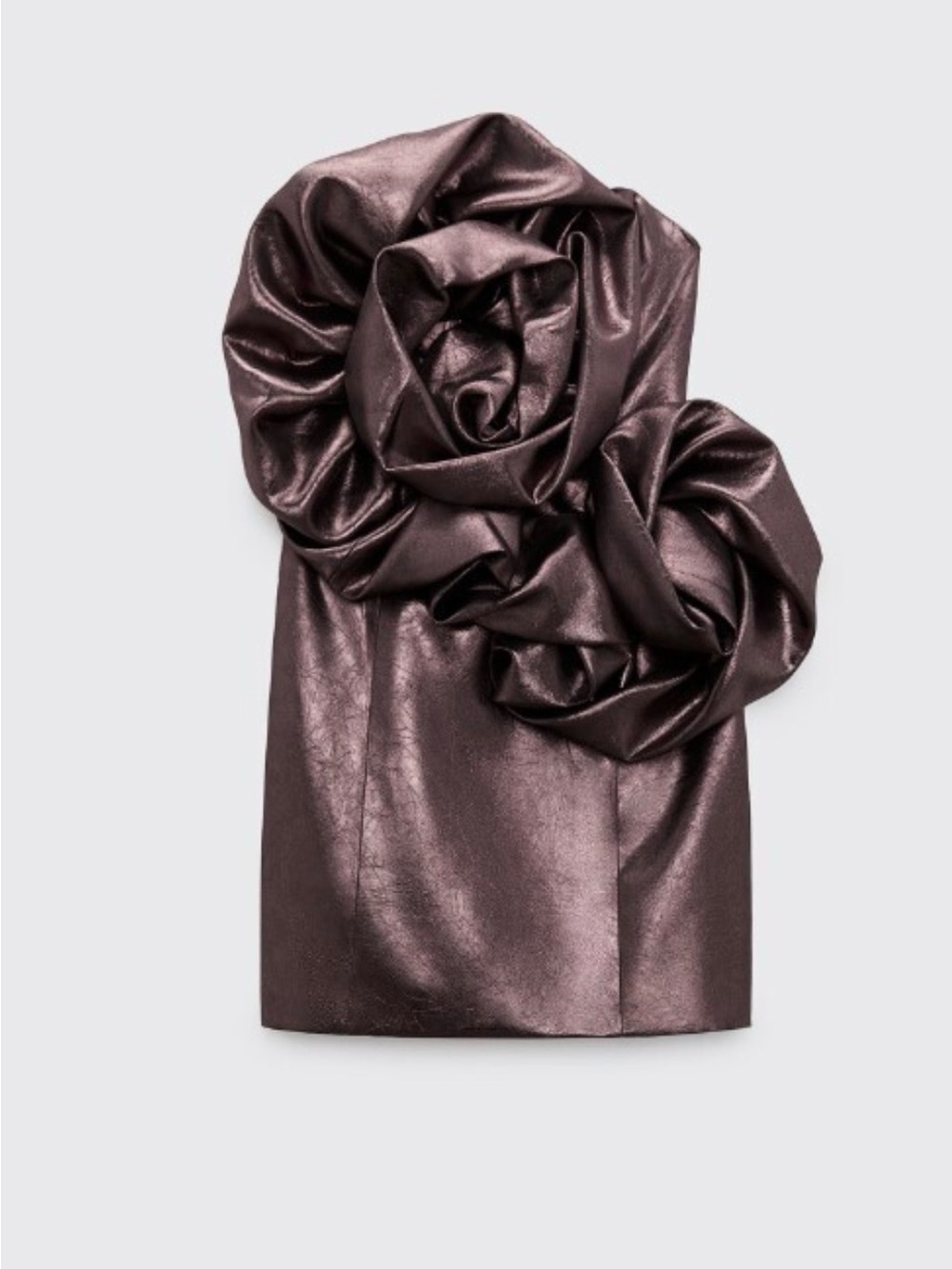 Zara Metallic Flower Dress Size XS